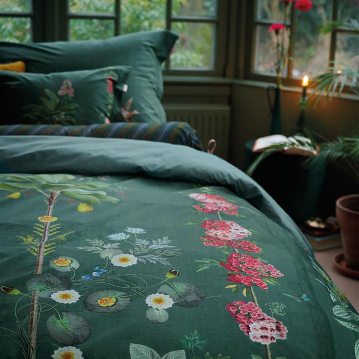 Pip Studio Babylons Garden Dekbedovertrek 240 x 220 cm - Groen