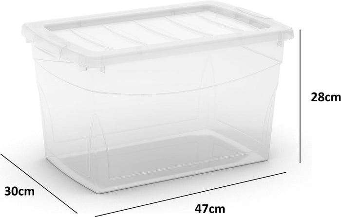 Kis Opbergbox, Omnibox, maat M, 30L, helder