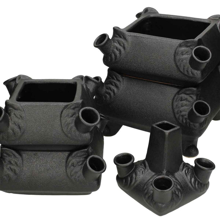 SVJ Home Decorations Vasa Vaas - H56,5 x Ø28,5 cm - Aardewerk - Zwart