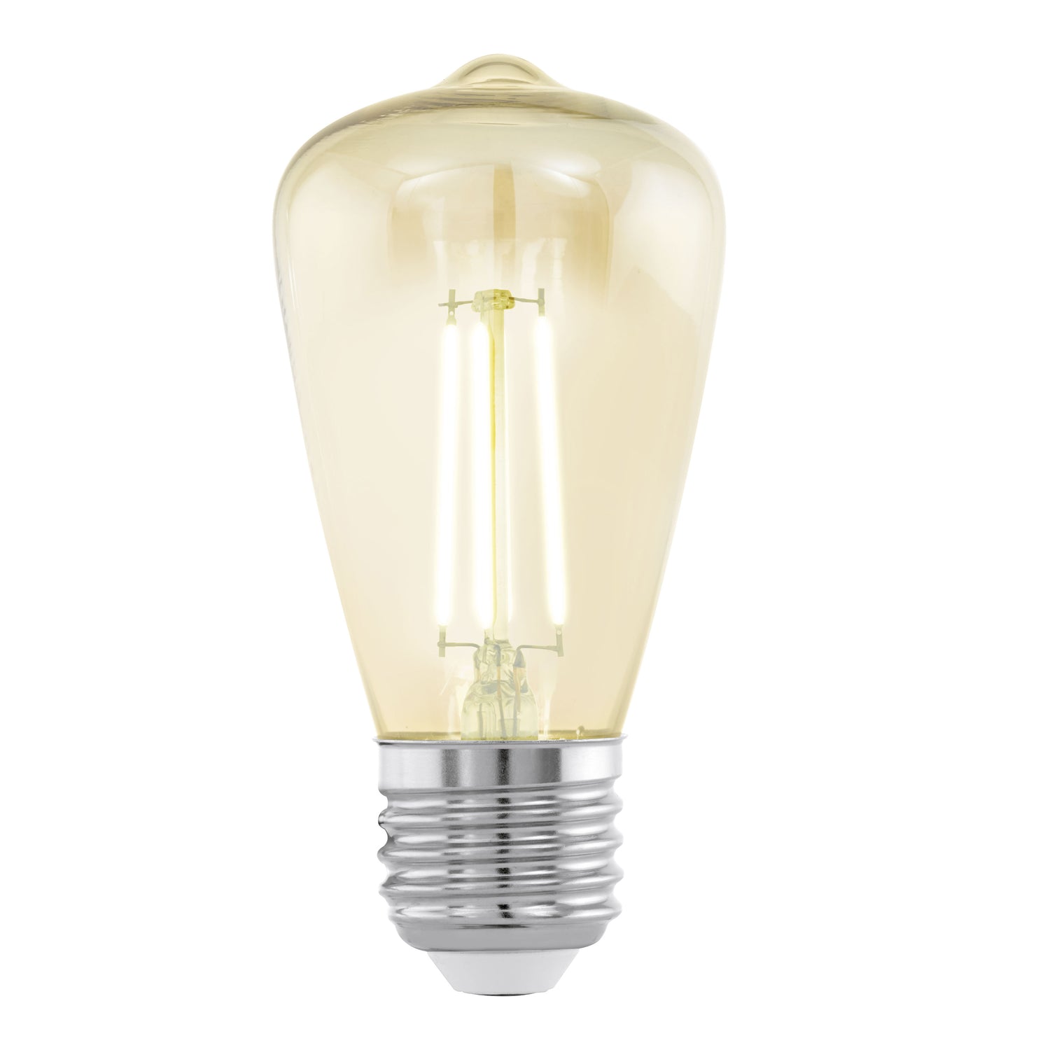 EGLO LED E27 4W Rustiek 10,5 cm Amber 2200K Lichtbron