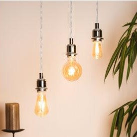 EGLO LED E27 4W Rustiek 10,5 cm Amber 2200K Lichtbron