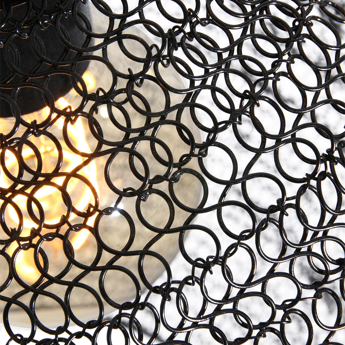 Light & Living Hanglamp Nina - Zwart - Ø38cm