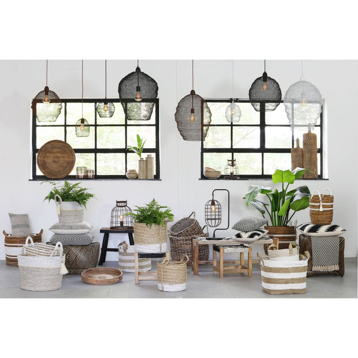 Light & Living Hanglamp Nina - Zwart - Ø38cm