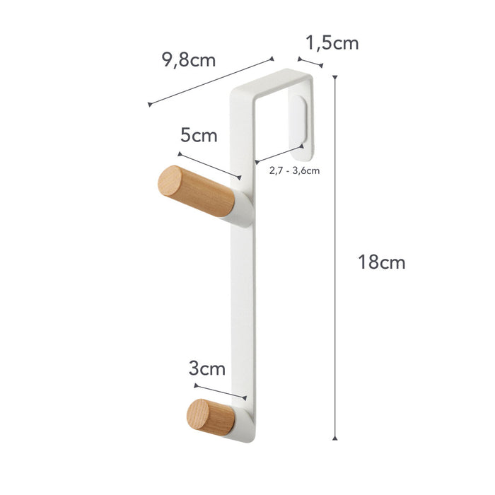 Yamazaki Tower Kapstok Deurhaak - Wit