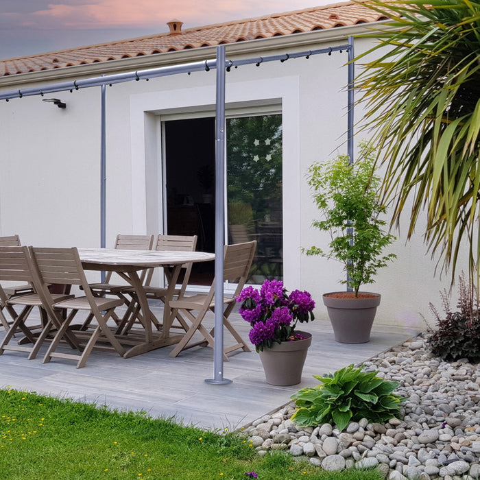 SORARA® Milano Overkapping | Paviljoen 285 x 400 cm Grijs