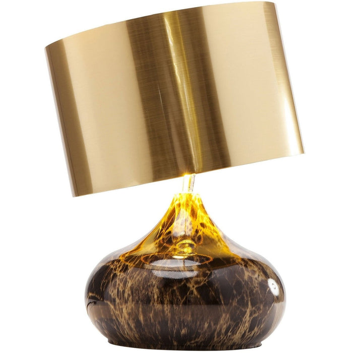 Tafellamp Mamo Deluxe bruin en goud Kare Design