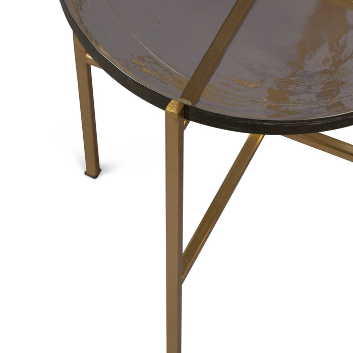 Dutchbone Vidrio Bijzettafel - Brass