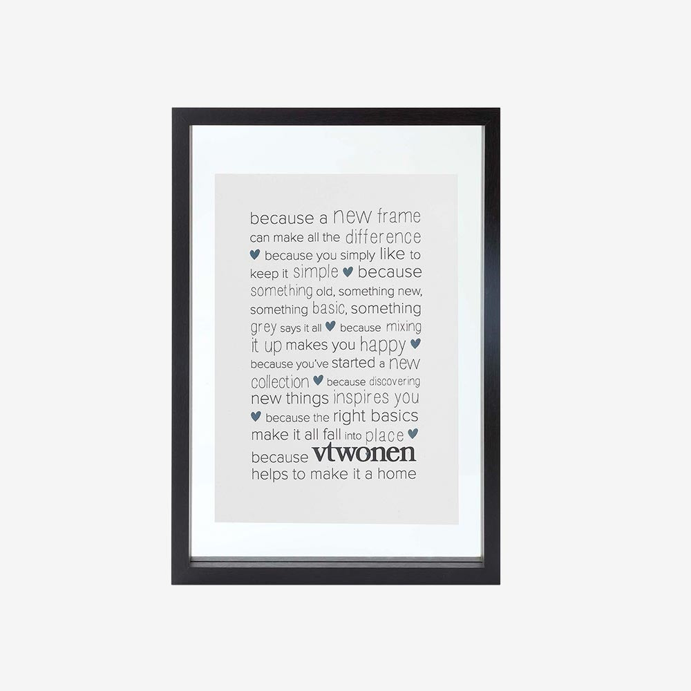 vtwonen Fotolijst Zwart - A4-formaat