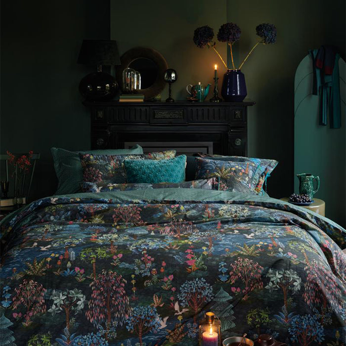 Pip Studio Garden Dekbedovertrek 140 x 220 cm - Donkerblauw