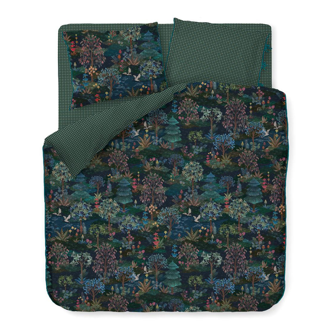Pip Studio Garden Dekbedovertrek 200 x 220 cm - Donkerblauw