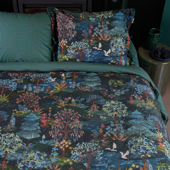 Pip Studio Garden Dekbedovertrek 200 x 220 cm - Donkerblauw