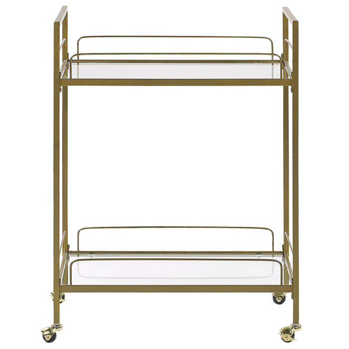 Beliani - VENETA - Keukentrolley - Goud - Metaal