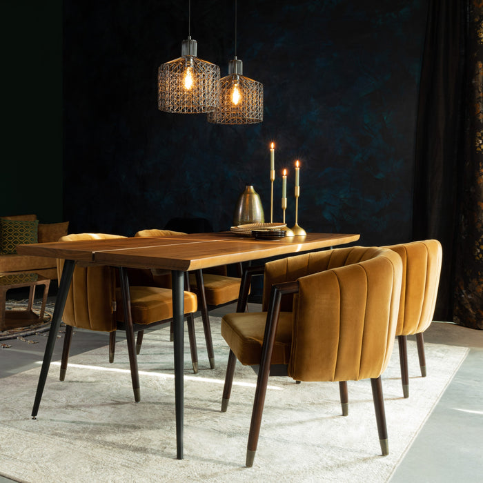 Dutchbone Alagon Eettafel - 220 x 90 cm - Bruin