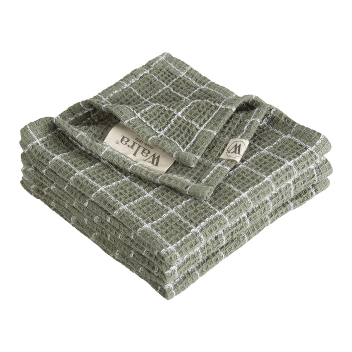Walra Dry With Cubes Vaatdoek 30 x 30 cm - 3 st. - Legergroen