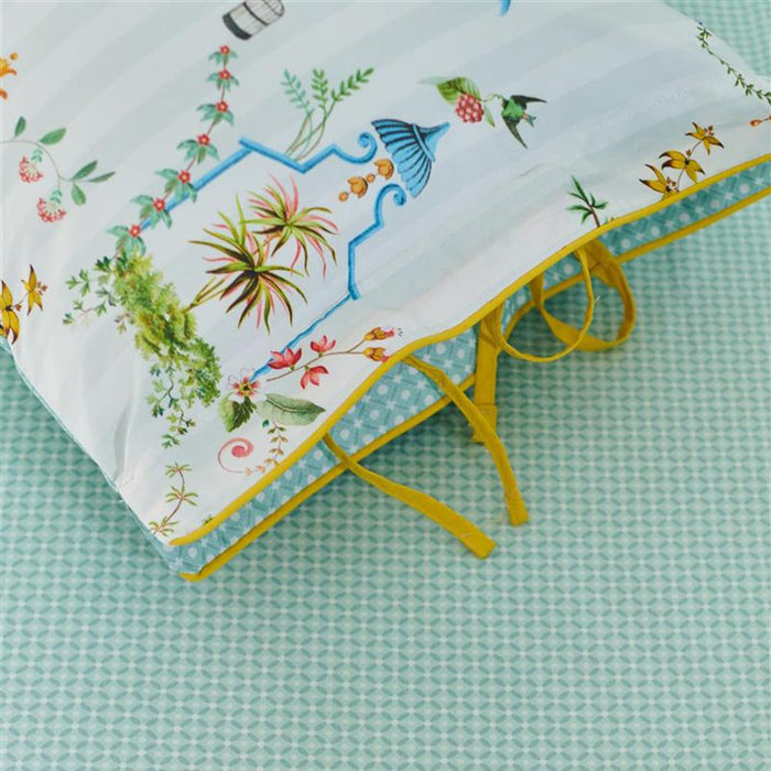 Pip Studio Cross Stitch Hoeslaken 160 x 200 cm - Lichtblauw