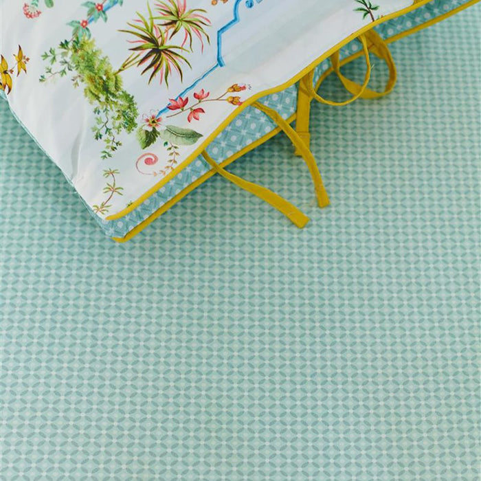 Pip Studio Cross Stitch Hoeslaken 180 x 200 cm - Lichtblauw