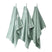 Walra Blocks & Lines Keuken- en Theedoekset 3 st. - Groen