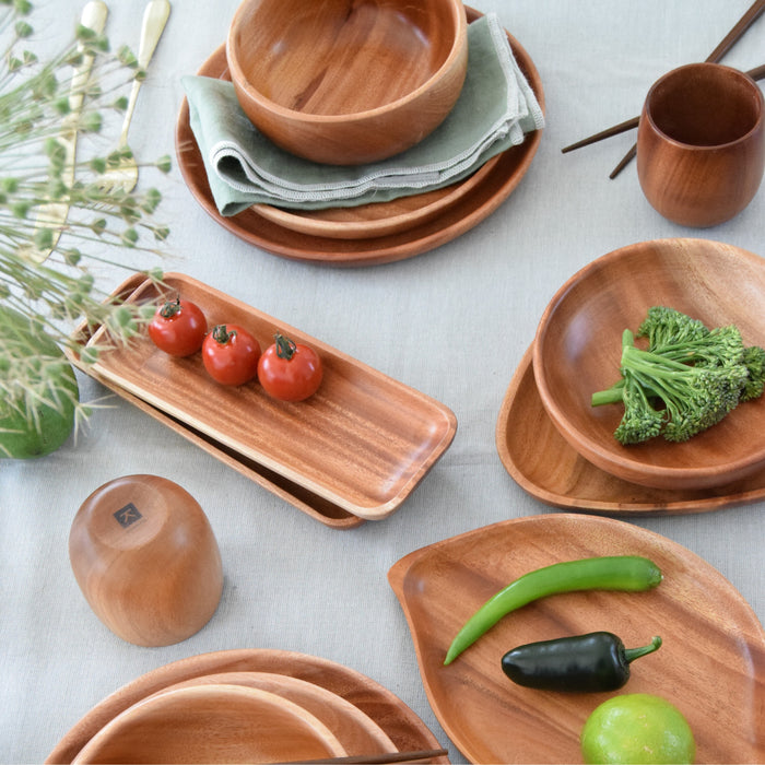 Khaya houten kommetje - tapasschaaltje Ø 16 cm