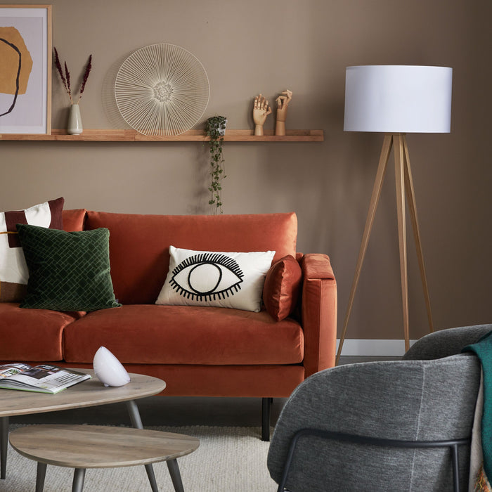 Zuiver Tripod Vloerlamp - Wit / Naturel