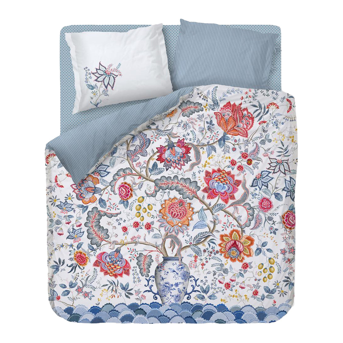 Pip Studio Tree of Life Dekbedovertrek 240 x 220 cm - Wit