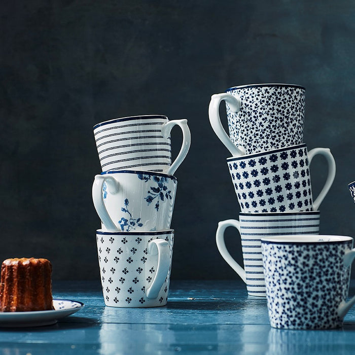 Laura Ashley Blueprint Floris Candy Stripe Mini Mok 0,24 L - 2 st.