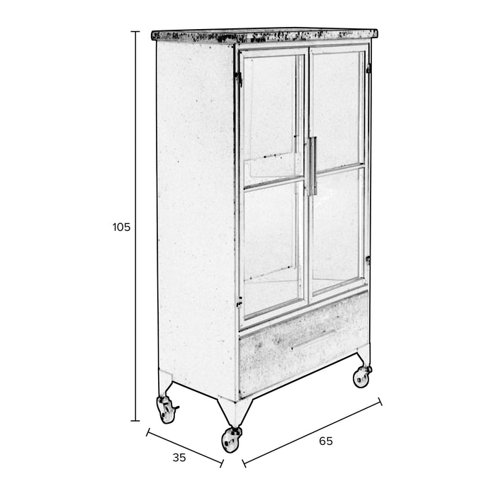 MOOS Vitrinekast Siem - M