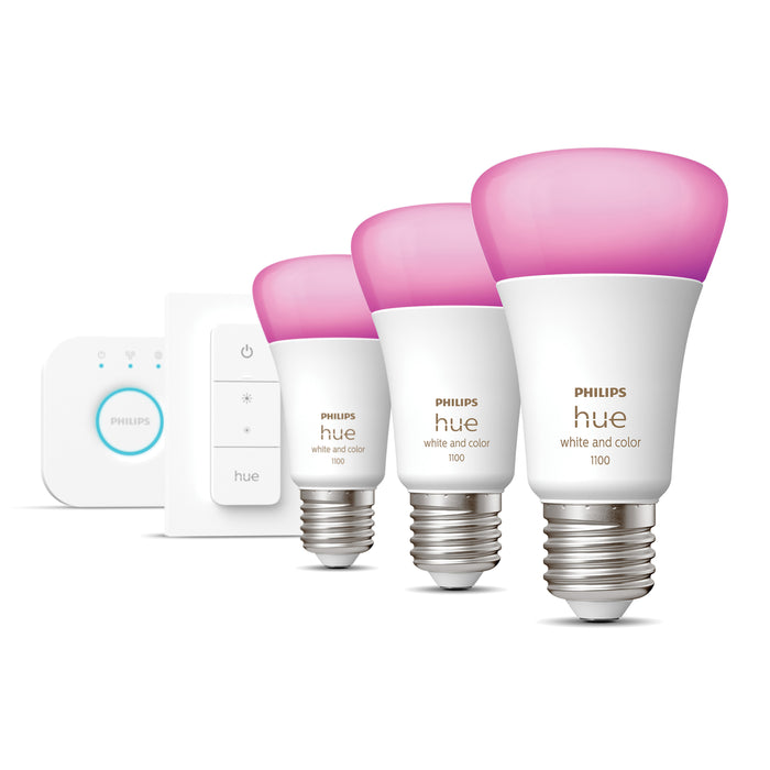 Philips Hue White & Color Ambiance Lichtbron - E27 - Starterkit