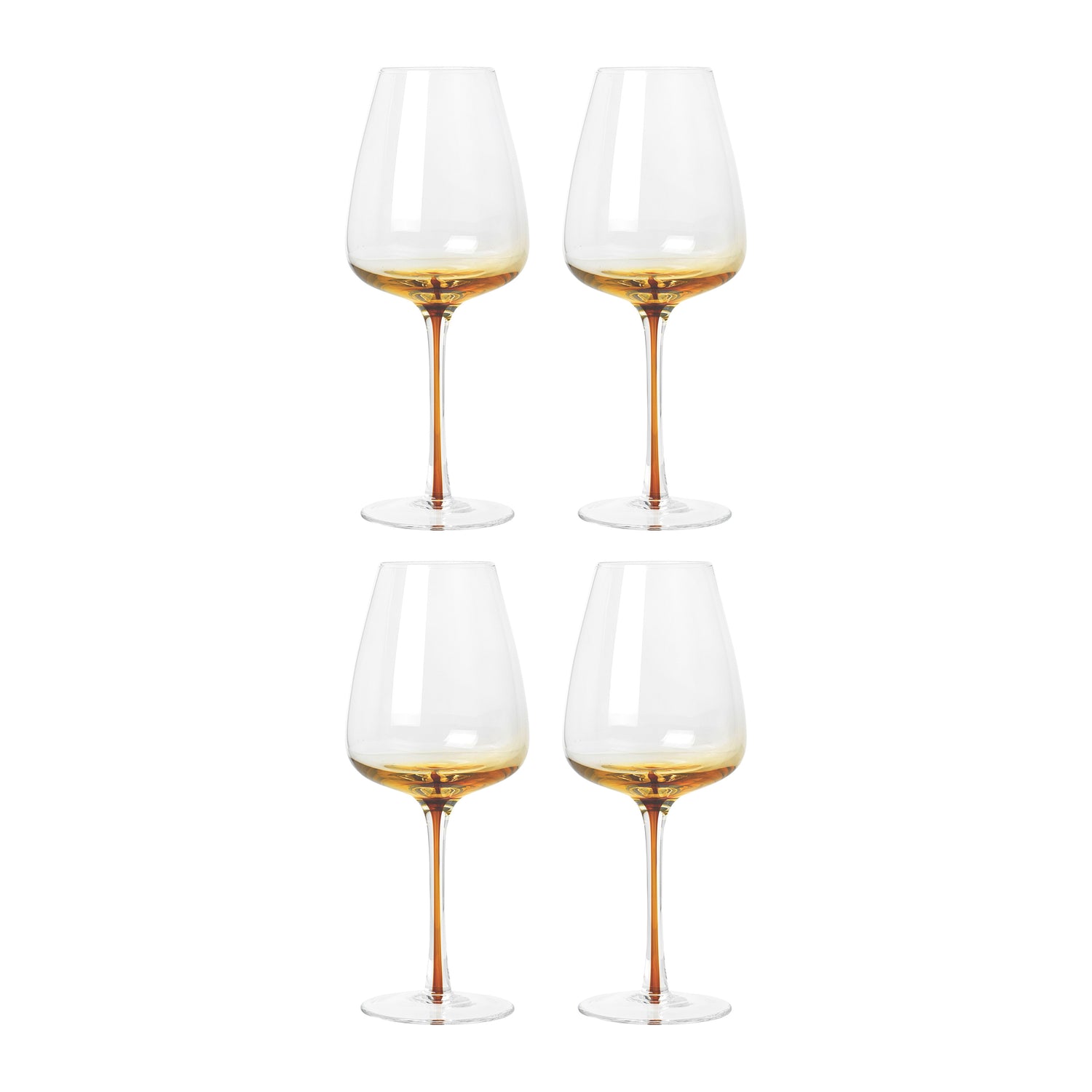 Broste Copenhagen Amber Witte Wijnglazen 0,4 L – 4 st.