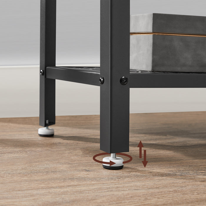 O'DADDY® Wandtafel - Sidetable Industrieel xl - 60x30x60 - donkergrijs