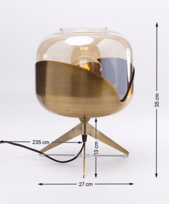 Kare Design Goblet Ball Tafellamp 1-Lichts - Goudkleurig