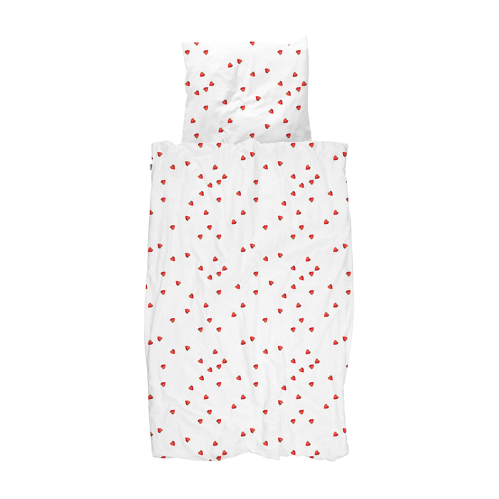 SNURK Strawberries Dekbedovertrek 140 x 200/220 cm