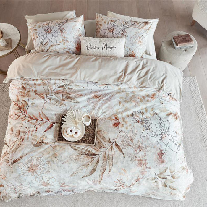 Rivièra Maison Everlasting Dekbedovertrek 140 x 220 cm - Naturel