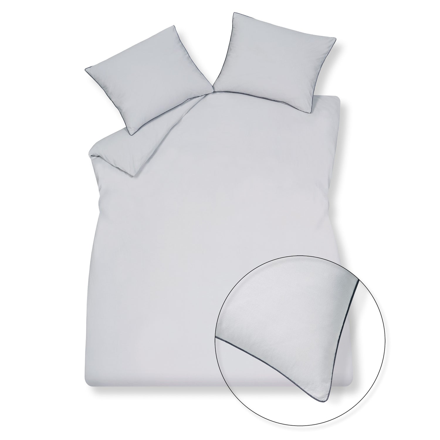 Vandyck Dekbedovertrek PURE 49 Silver Grey 240x220 cm (percalkatoen)