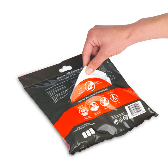 Brabantia Type V PerfectFit Afvalzak Dispenser 2-3 Liter - 40 Zakken