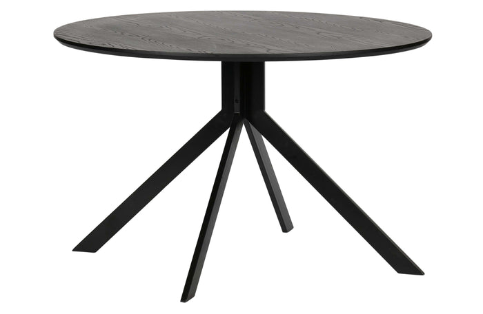 WOOOD Bruno Eettafel - Ø 120 cm - Zwart