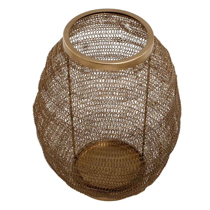 PTMD Maddin Ronde Lantaarn - H34 x Ø30 cm - Ijzer - Koper