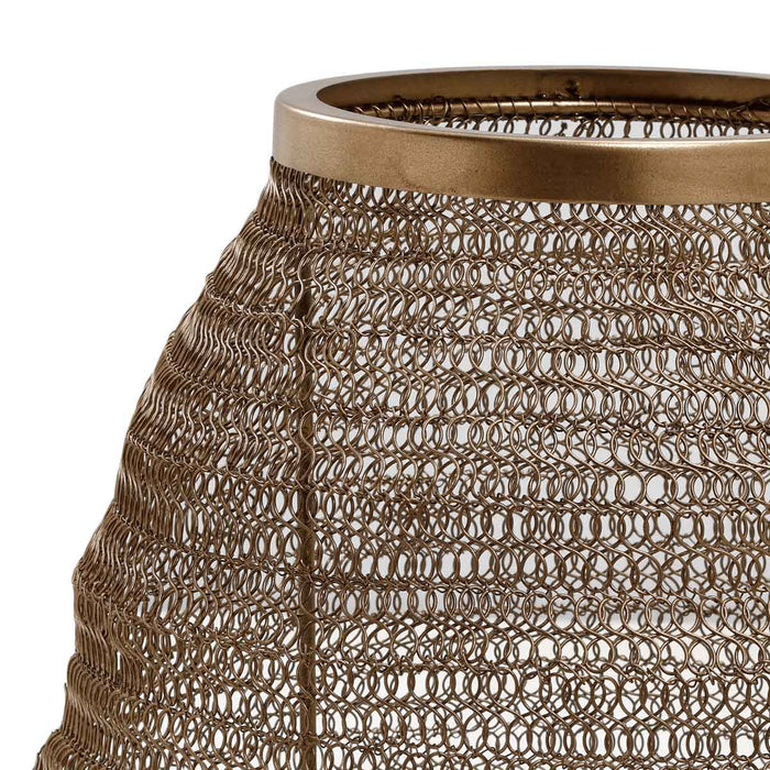 PTMD Maddin Ronde Lantaarn - H34 x Ø30 cm - Ijzer - Koper