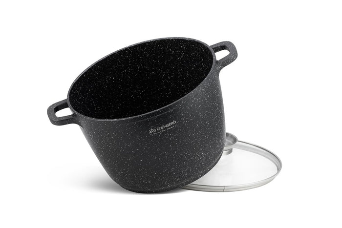 Edenberg Stonetec Line - 4-delige Luxe Pannenset van Gesmeed Aluminium