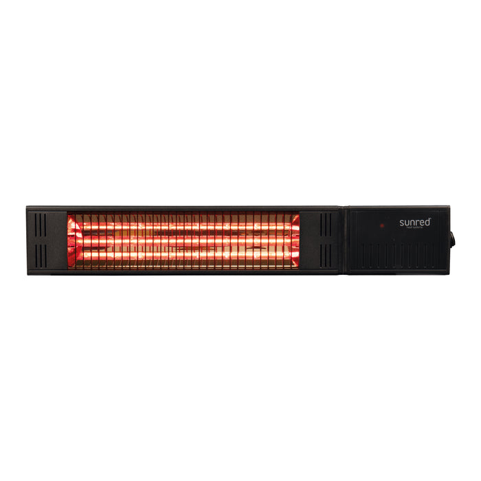 SunRed Ultra Fortuna Wall 1500 Black Terrasheater