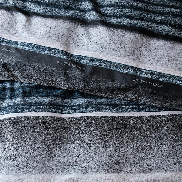 Rivièra Maison Mohair Dekbedovertrek 140 x 220 cm - Blauw