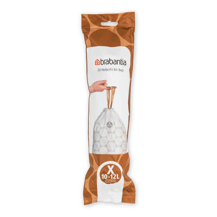 Brabantia Type X PerfectFit Jaarverpakking Afvalzak 10-12 Liter - 200 Stuks