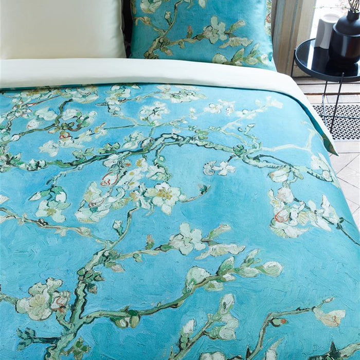 Beddinghouse x Van Gogh Museum Almond Blossom Dekbedovertrek 140 x 200|220 cm - Blauw