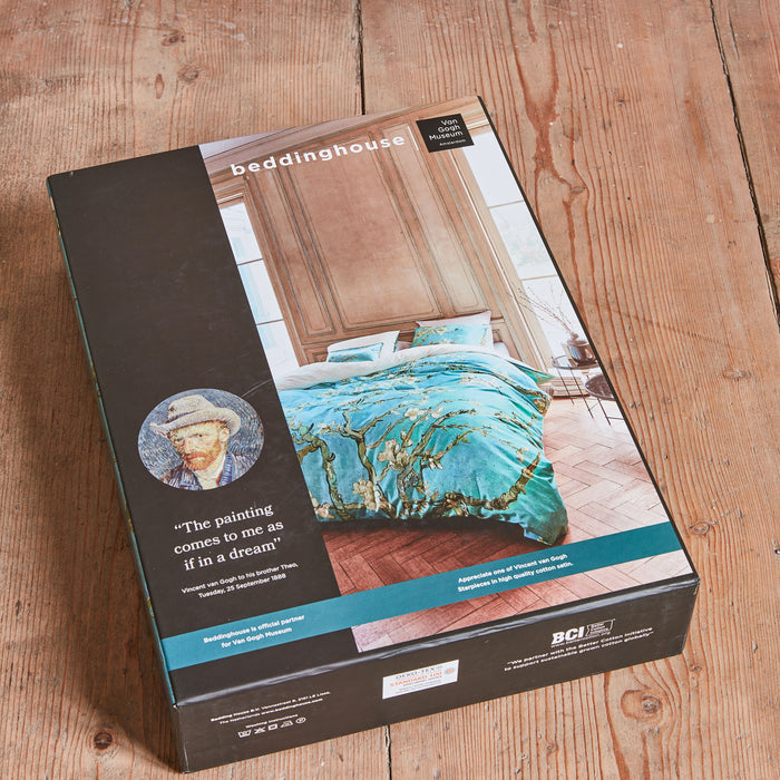 Beddinghouse x Van Gogh Museum Almond Blossom Dekbedovertrek 240 x 200|220 cm - Blauw