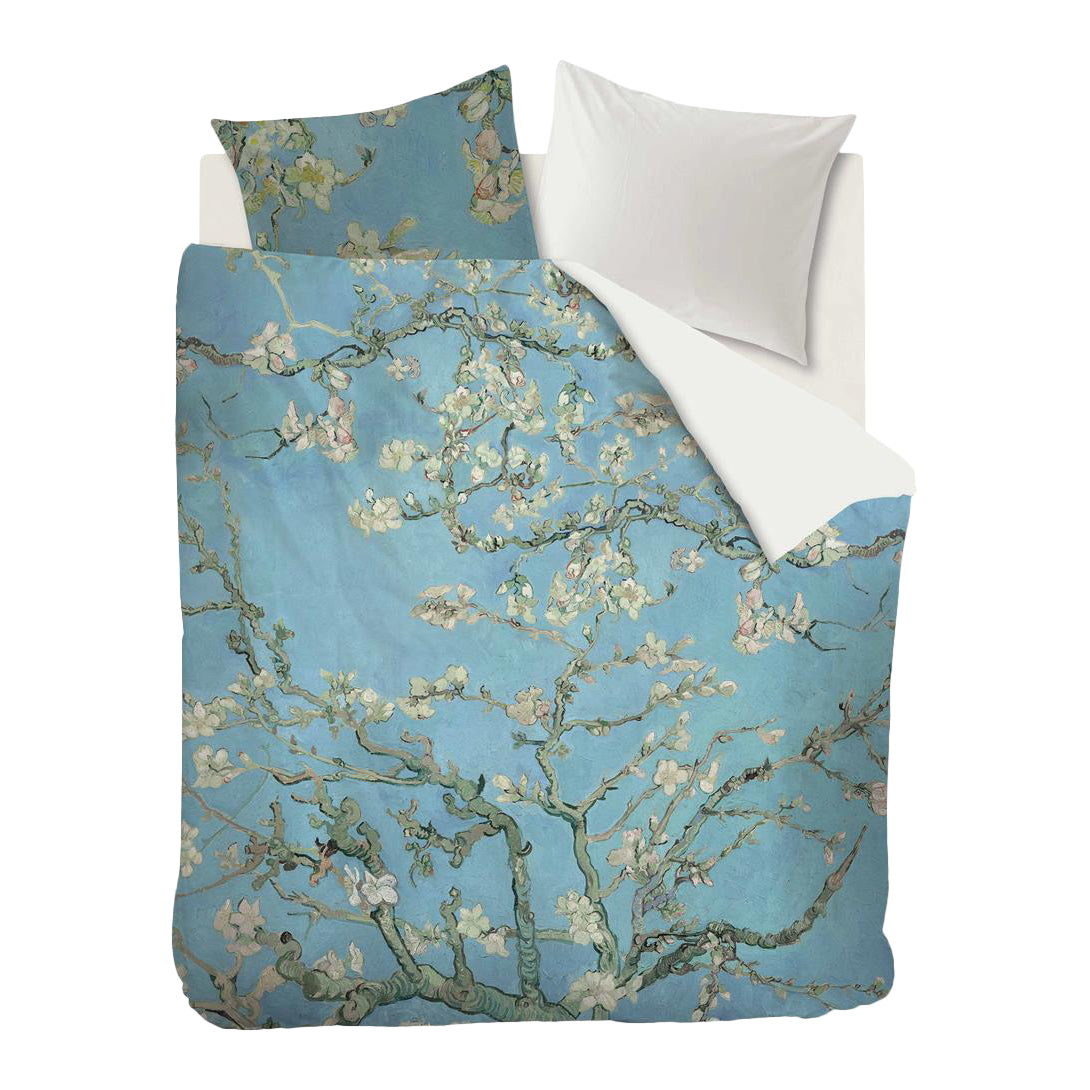 Beddinghouse x Van Gogh Museum Almond Blossom Dekbedovertrek 260 x 200/220 cm - Blauw
