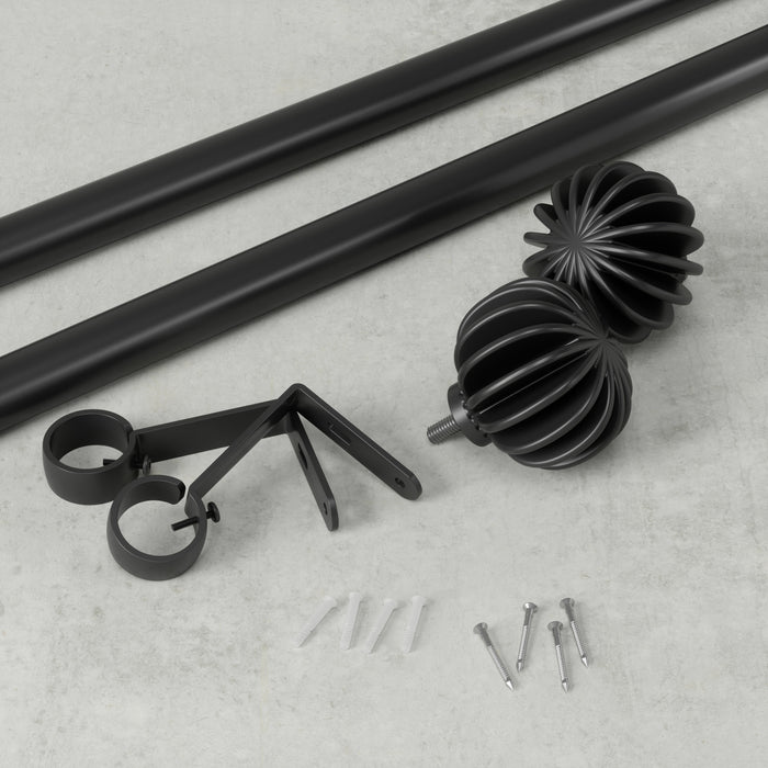 Umbra Finn Gordijnroede 42 - 120 cm - Matzwart