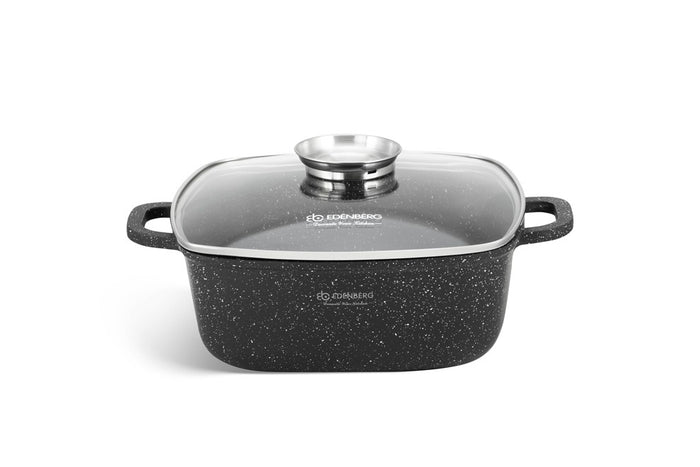 Edenberg Stonetec Line - 8-delige Luxe Pannenset van Gesmeed Aluminium