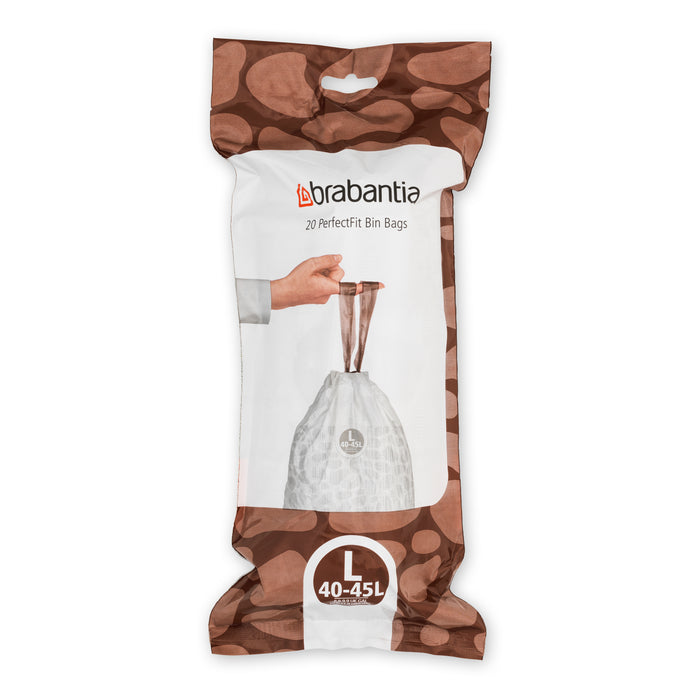 Brabantia Type L PerfectFit Jaarverpakking Afvalzak 40-45 Liter - 120 Stuks