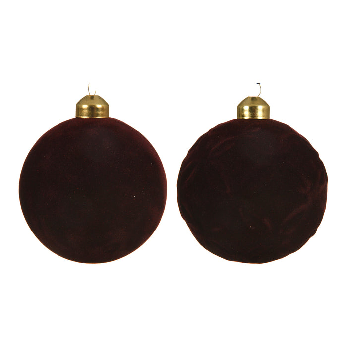 Decoris Velvet Kerstbal 3 st.