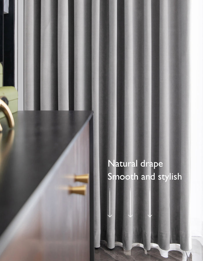 LW Collection Kant en klaar gordijnen grijs 140x240cm