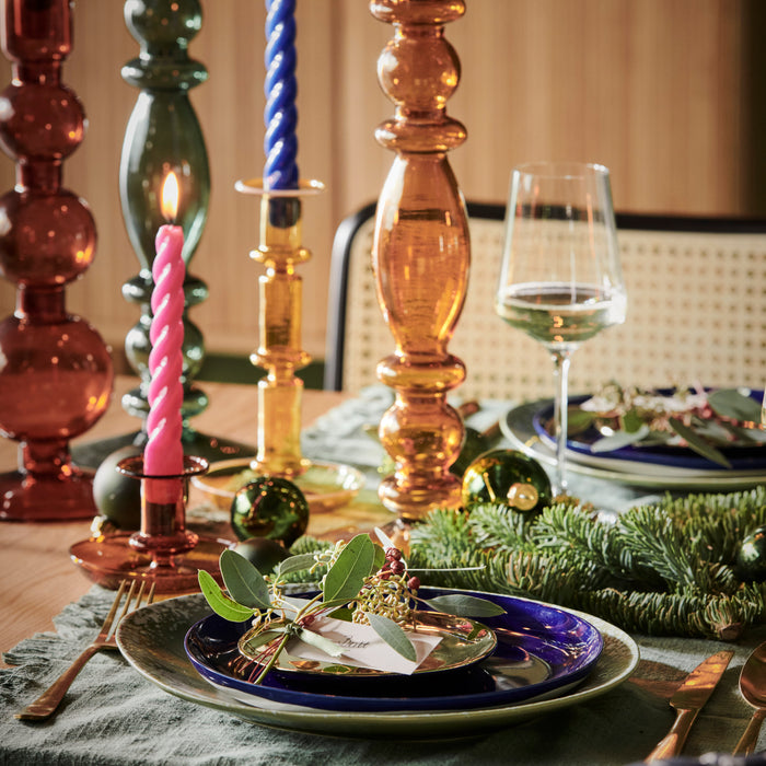 HAY Flare Kandelaar Tall  - Geel & Wit